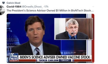The President’s Science Advisor Owned $1 Million In BioNTech Stock…