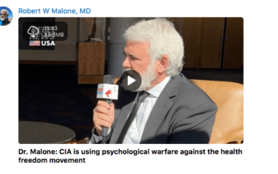 Dr. Malone: CIA is Using Psychological Warfare Against the Health Freedom Movement