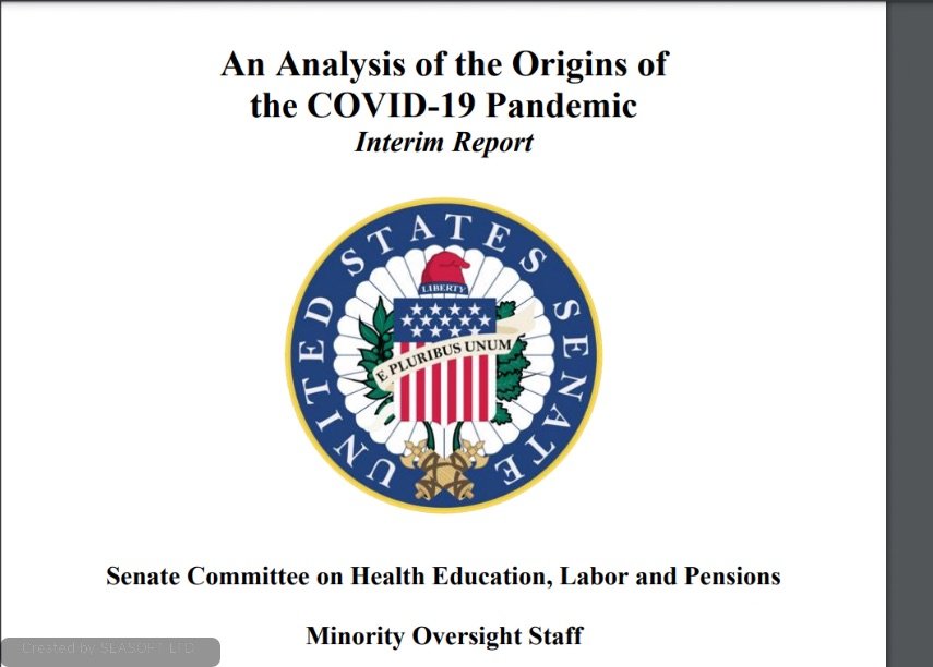 An Analysis of the Origins of the COVID-19 Pandemic Interim Report, Senate Committee 