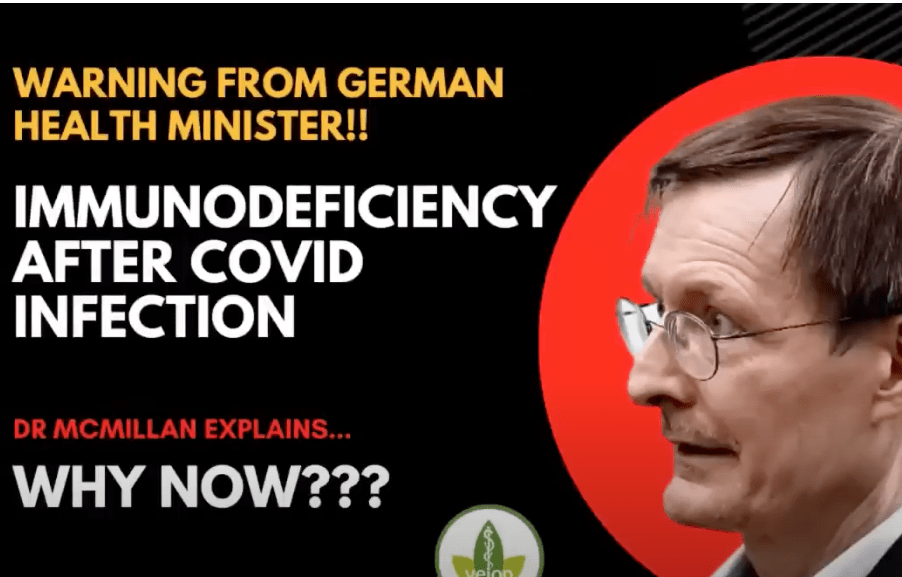 Warning from German Health Minister!! – Immunodeficiency After COVID infection