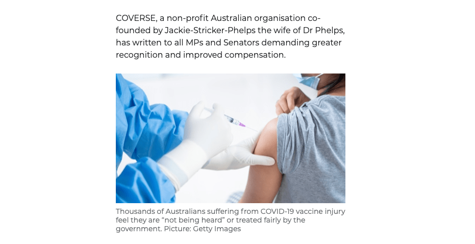 Australian Victims of Vaccine Injuries Feel They are ‘Not Being Heard