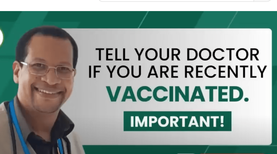 Should All Unwell Patients Inform Their Doctor About Booster Vaccines