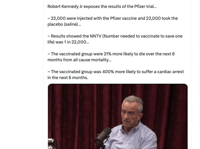 Robert Kennedy Jr Exposes the Results of the Pfizer Trial