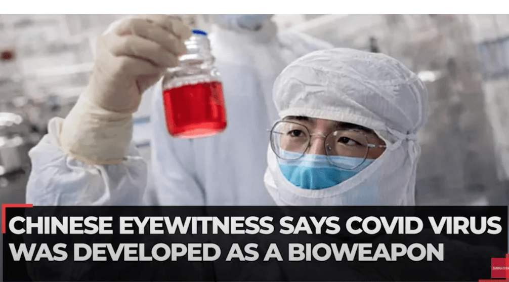 Chinese Eyewitness Says Virus was Developed as a Bioweapon