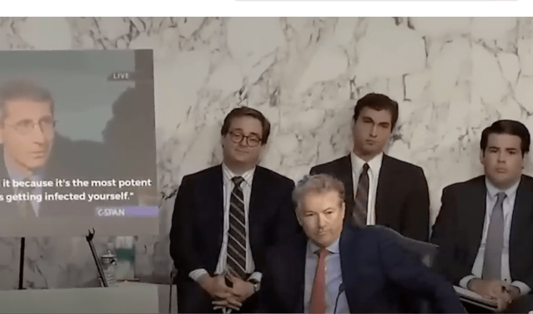 Rand Paul Shows Fauci His Natural Immunity Statements